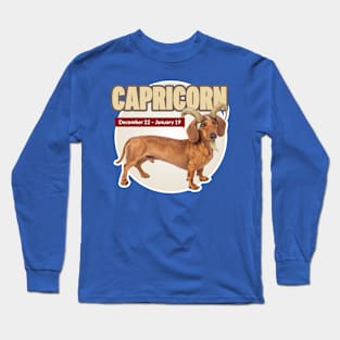 Dog Birth Signs - Capricorn Long Sleeve T-Shirt